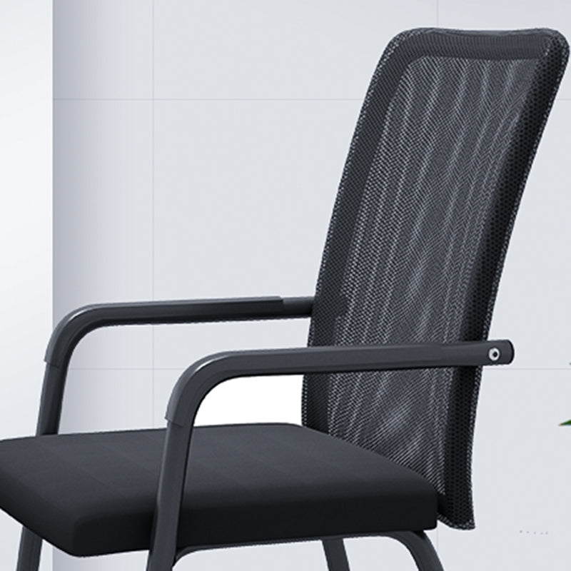 Chaise de bureau moderne à mi-arrivée de la chaise de bureau à accoudoir fixe en 4 couleurs