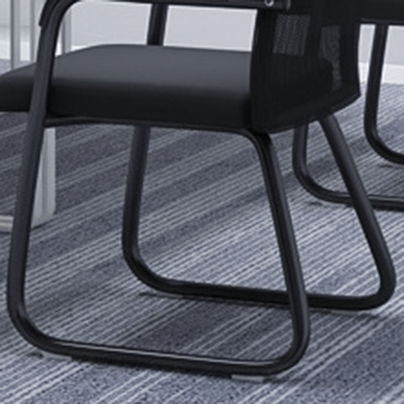 Chaise de bureau moderne à mi-arrivée de la chaise de bureau à accoudoir fixe en 4 couleurs