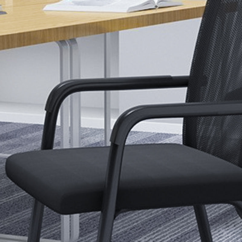 Chaise de bureau moderne à mi-arrivée de la chaise de bureau à accoudoir fixe en 4 couleurs