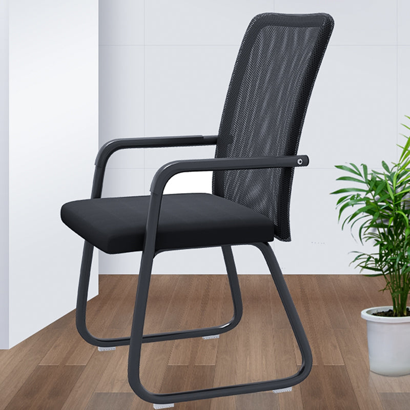 Chaise de bureau moderne à mi-arrivée de la chaise de bureau à accoudoir fixe en 4 couleurs