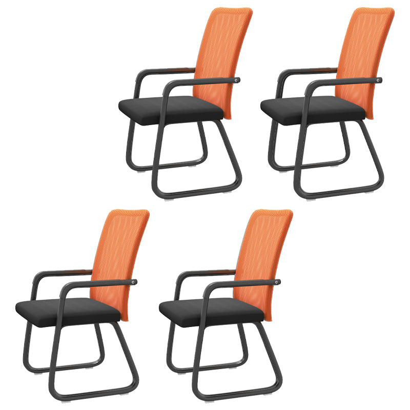 Chaise de bureau moderne à mi-arrivée de la chaise de bureau à accoudoir fixe en 4 couleurs