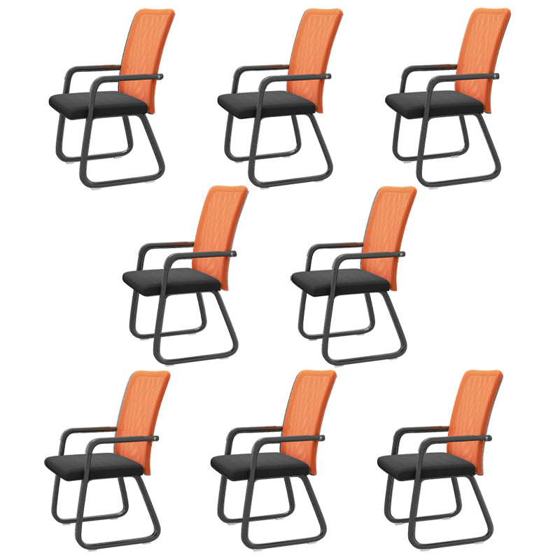 Chaise de bureau moderne à mi-arrivée de la chaise de bureau à accoudoir fixe en 4 couleurs