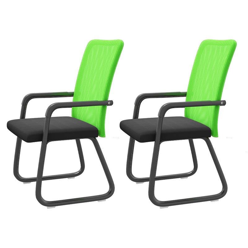 Chaise de bureau moderne à mi-arrivée de la chaise de bureau à accoudoir fixe en 4 couleurs