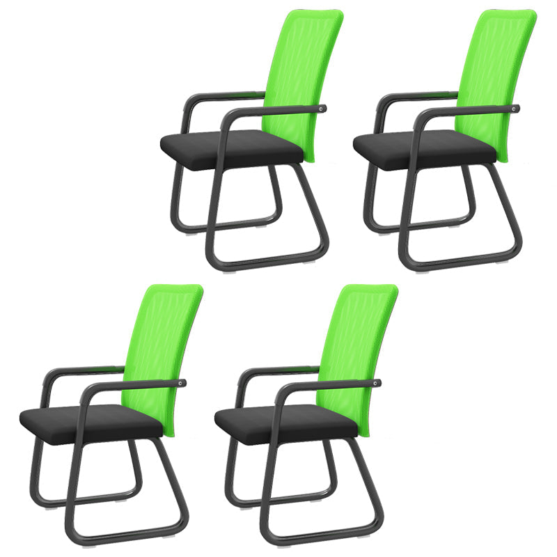 Chaise de bureau moderne à mi-arrivée de la chaise de bureau à accoudoir fixe en 4 couleurs