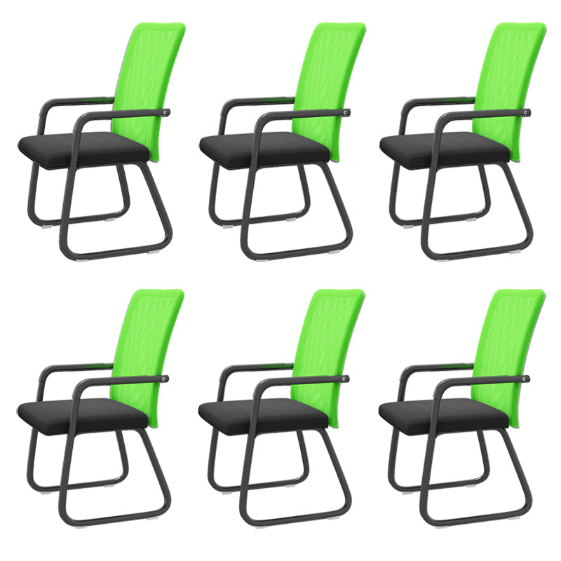 Chaise de bureau moderne à mi-arrivée de la chaise de bureau à accoudoir fixe en 4 couleurs