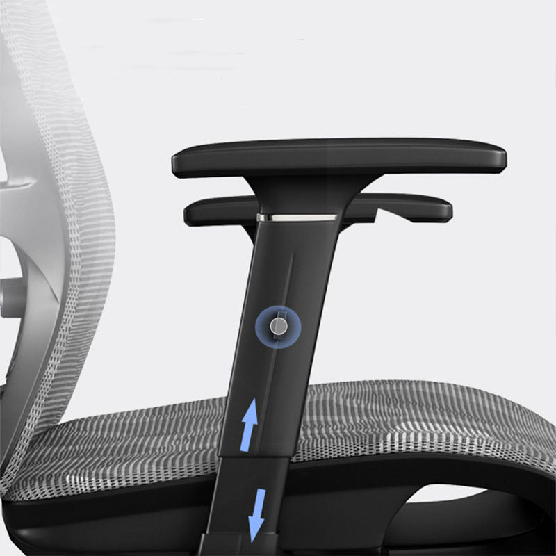 Chaise de back-office haute chaise de bureau réglable avec appuie-tête et roues