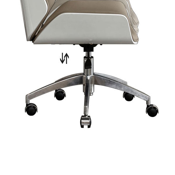 Low Back Office Chair Armless Leather Desk Chair with Wheels Clearhalo 'furn' 'furn_office_chair' 'Furniture' 'Office Chairs' 'Office Furniture' 'office_chair' 5572788