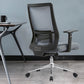 Black Mesh Office Chair Rotatable Fixed Armrest Desk Chair with Wheels Clearhalo 'furn' 'furn_office_chair' 'Furniture' 'Office Chairs' 'Office Furniture' 'office_chair' 5572817