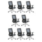 Black Mesh Office Chair Rotatable Fixed Armrest Desk Chair with Wheels Without Headrest Blue Grey 8 Piece Set Clearhalo 'furn' 'furn_office_chair' 'Furniture' 'Office Chairs' 'Office Furniture' 'office_chair' 5572835