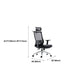 Black Mesh Office Chair Rotatable Fixed Armrest Desk Chair with Wheels Clearhalo 'furn' 'furn_office_chair' 'Furniture' 'Office Chairs' 'Office Furniture' 'office_chair' 5572841
