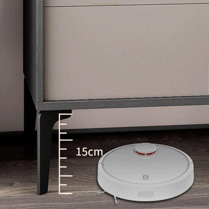 MODERNE 21 pouces H Nightand H, 2 Drawer Stone Top Mands comprend une table de nuit en gris