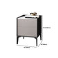 MODERNE 21 pouces H Nightand H, 2 Drawer Stone Top Mands comprend une table de nuit en gris