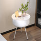 Iron Modern Night Table Round Metal Non-Storage Tablette de nuit avec les jambes