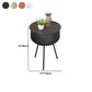 Iron Modern Night Table Round Metal Non-Storage Tablette de nuit avec les jambes