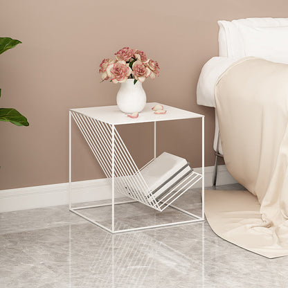Métal 20 pouces h lit nightand ouvert Storage Iron Modern Night Table