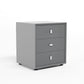 21 Zoll H-Bett Nachttisch 3-Drawer Faux Leder Massivholz Nachttisch