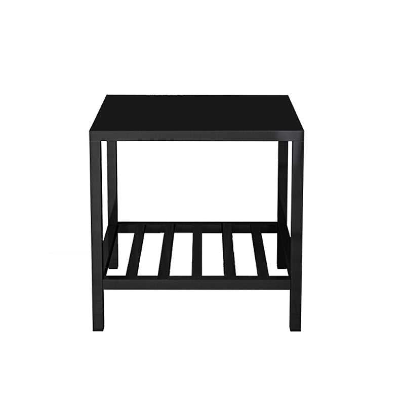 Metal da 18 pollici H comodini in ferro aperto mensole incluso tavolo da notte con gambe