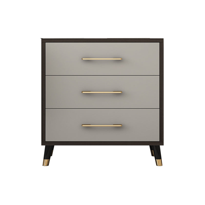 Classic Glam Wood Dresser Gray Soft-Close Lades Opbergkast