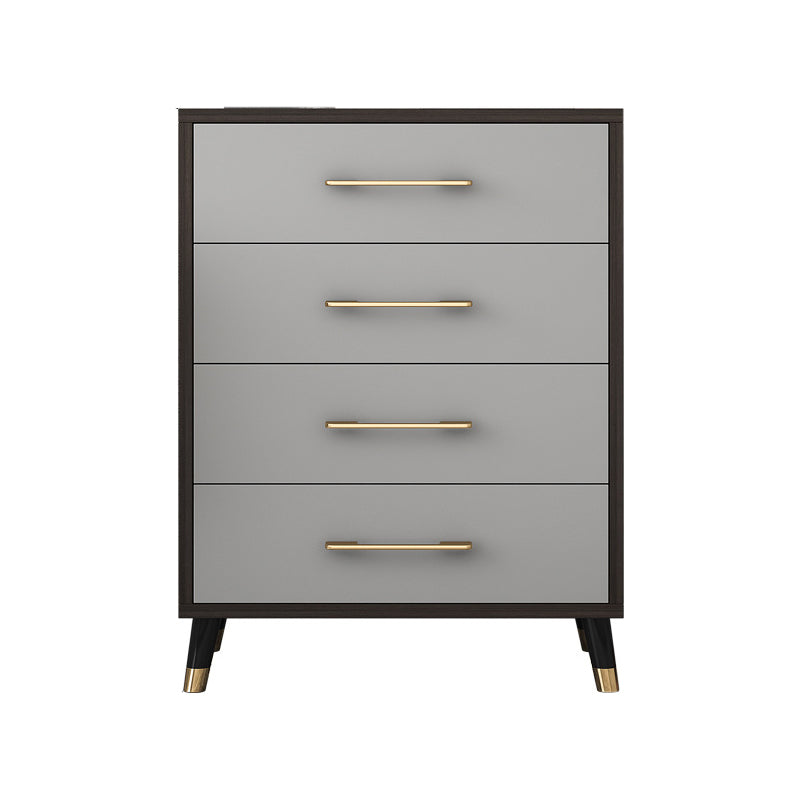 Classic Glam Wood Dresser Gray Soft-Close Lades Opbergkast