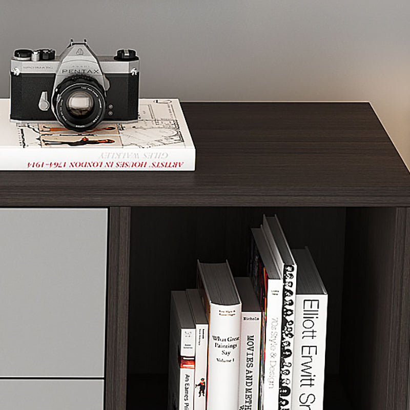 Classic Glam Wood Dresser Gray Soft-Close Lades Opbergkast