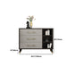 Classic Glam Wood Dresser Gray Soft-Close Lades Opbergkast