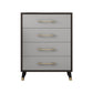 Classic Glam Bedroom Storage Chest Soft-Close Drawers Wood Dresser