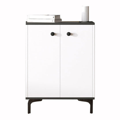 Eigentijdse matte afwerking dressoir slaapkamer houten opbergkast met metalen voeten