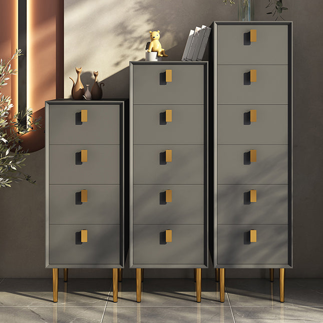 Cómoda de madera maciza con cajones Cómoda contemporánea con patas para dormitorio
