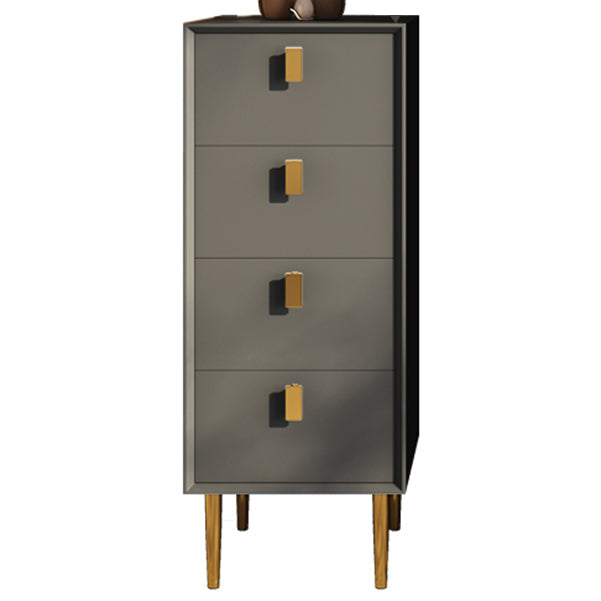 Cómoda de madera maciza con cajones Cómoda contemporánea con patas para dormitorio