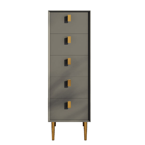 Cómoda de madera maciza con cajones Cómoda contemporánea con patas para dormitorio