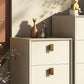 Cómoda de madera maciza con cajones Cómoda contemporánea con patas para dormitorio