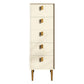 Cómoda de madera maciza con cajones Cómoda contemporánea con patas para dormitorio