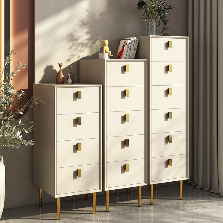 Cómoda de madera maciza con cajones Cómoda contemporánea con patas para dormitorio