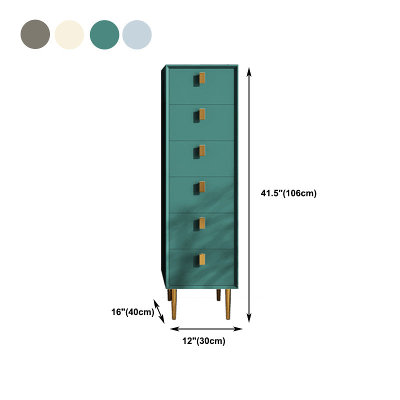 Cómoda de madera maciza con cajones Cómoda contemporánea con patas para dormitorio