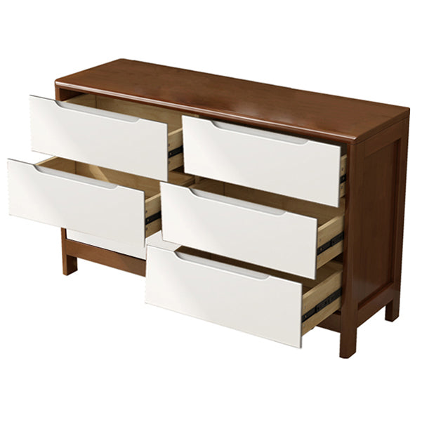 Contemporary Chest Legs Included Solid Wood Chest with Drawers for Bedroom