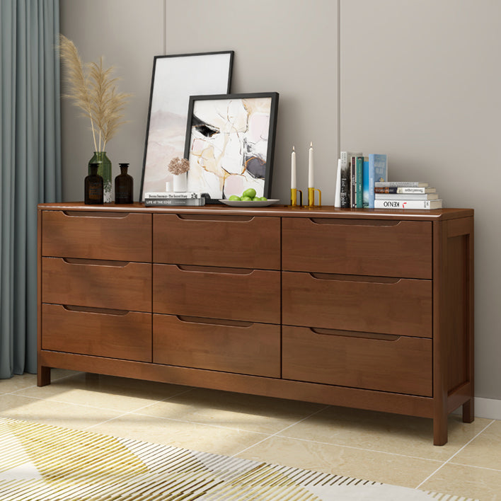 Contemporary Chest Legs Included Solid Wood Chest with Drawers for Bedroom