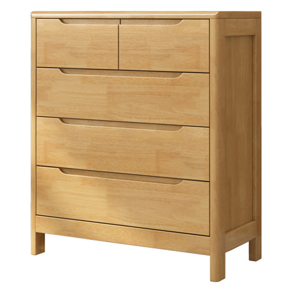 Contemporary Chest Legs Included Solid Wood Chest with Drawers for Bedroom