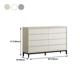 Testa superiore in legno Grigio chiaro/bianco/beige con cassetti per camera da letto