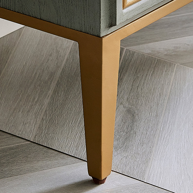 Metalen benen van de bovenste borst metalen borstladen met laden voor slaapkamer