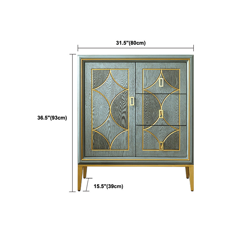 Metalen benen van de bovenste borst metalen borstladen met laden voor slaapkamer