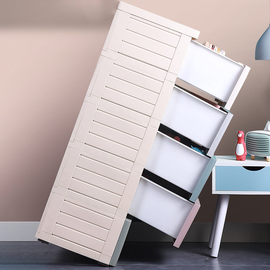 ベッドルーム用の引き出しとロック付きの現代的な胸のプラスチック製の胸の引き出し