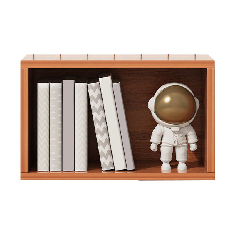 Closed Back Wooden Bookshelf Modern Living Room Horizontal  Bookcase