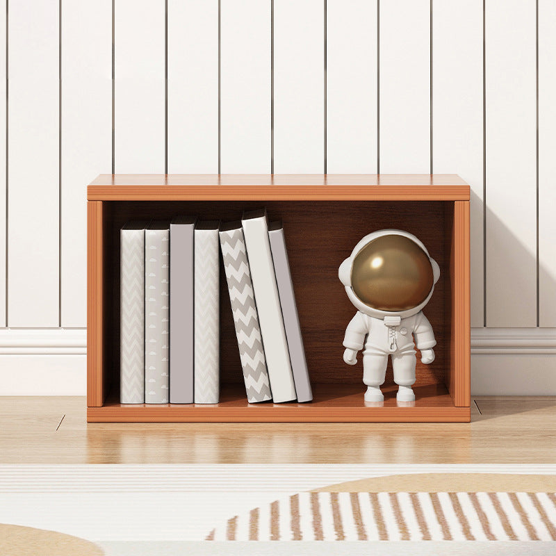 Closed Back Wooden Bookshelf Modern Living Room Horizontal  Bookcase