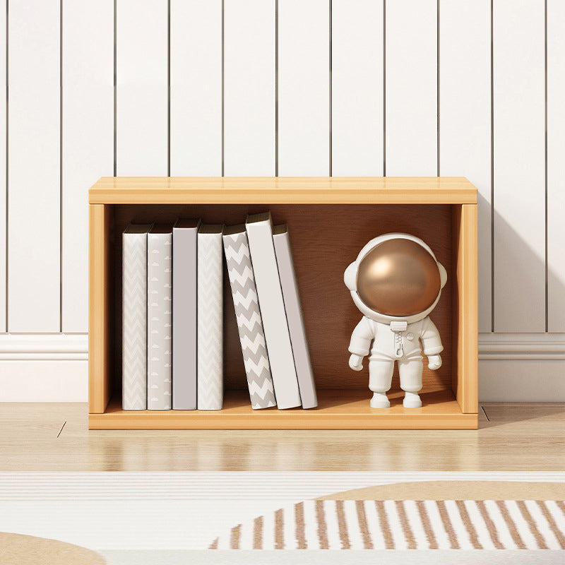 Closed Back Wooden Bookshelf Modern Living Room Horizontal  Bookcase