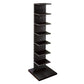 Contemporary 13.77" Wide Bookshelf Wood Geometric Shelf Bookcase 13.8"L x 13.8"W x 49.5"H Black Clearhalo 'Bookcases' 'furn' 'furn_bookcases' 'Furniture' 'Office Furniture' 5573675