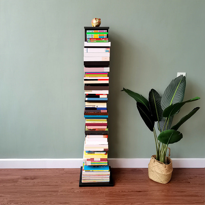 Contemporary 13.77" Wide Bookshelf Wood Geometric Shelf Bookcase Clearhalo 'Bookcases' 'furn' 'furn_bookcases' 'Furniture' 'Office Furniture' 5573676