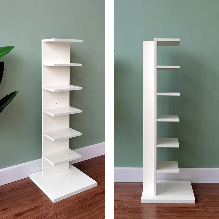 Contemporary 13.77" Wide Bookshelf Wood Geometric Shelf Bookcase Clearhalo 'Bookcases' 'furn' 'furn_bookcases' 'Furniture' 'Office Furniture' 5573688