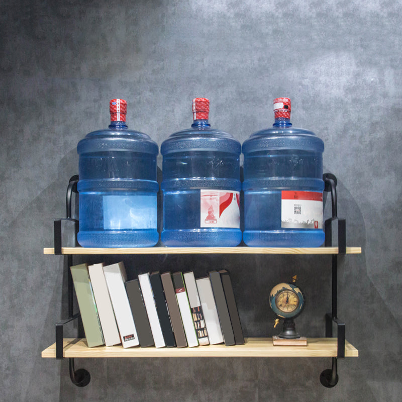 Wooden Floating Storage Bookshelf Modern Home Office Bookcase