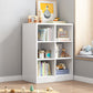 Closed Wooden Bookshelf Modern Home Living Room Square Bookcase