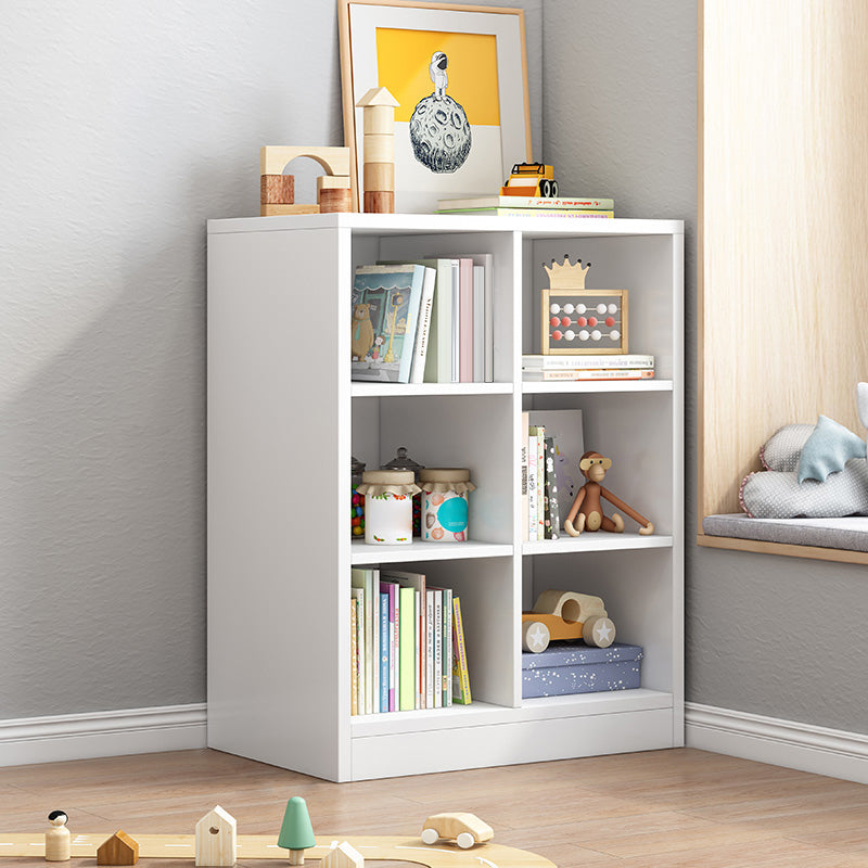 Closed Wooden Bookshelf Modern Home Living Room Square Bookcase